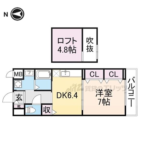 アベリア高倉 202｜大阪府寝屋川市高倉１丁目(賃貸アパート1DK・2階・36.78㎡)の写真 その2