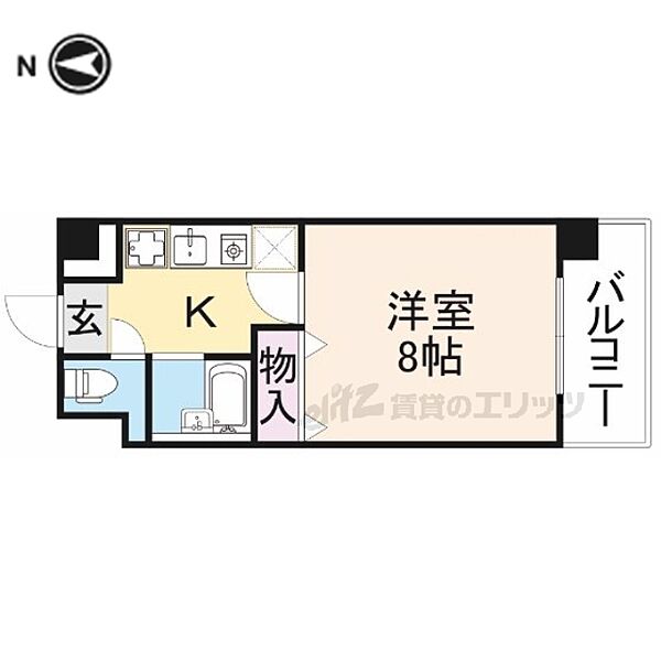 レコルト香里 501｜大阪府寝屋川市松屋町(賃貸マンション1K・5階・24.75㎡)の写真 その2