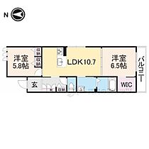 奈良県奈良市大安寺１丁目（賃貸アパート2LDK・2階・56.31㎡） その2