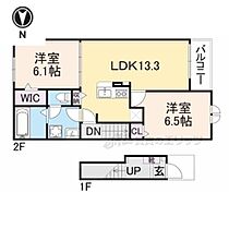 モンド　カロレII 202 ｜ 奈良県御所市大字東辻（賃貸アパート2LDK・2階・59.58㎡） その2