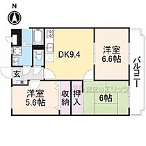 奈良県桜井市安倍木材団地１丁目（賃貸マンション3LDK・3階・60.10㎡） その2