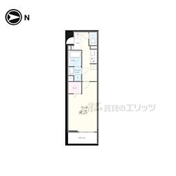近鉄橿原線 八木西口駅 徒歩10分の賃貸アパート 1階1Kの間取り