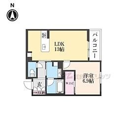 グラン　フェリシア 3階1LDKの間取り