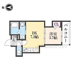 ジャカルタ519 2階1DKの間取り