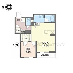 シャーメゾンフェリーチェ 4階1LDKの間取り