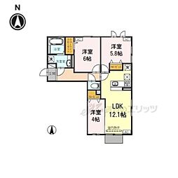 グランエスポワール 3LDKの間取図画像