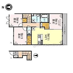フリージア地黄 3LDKの間取図画像
