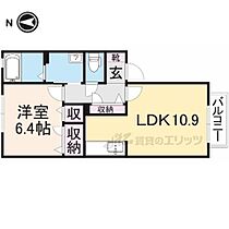 奈良県橿原市上品寺町（賃貸アパート1LDK・1階・44.72㎡） その2