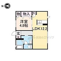 奈良県橿原市土橋町（賃貸アパート1LDK・1階・42.42㎡） その2