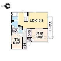 シエロ真美ケ丘 202 ｜ 奈良県北葛城郡広陵町馬見北８丁目（賃貸アパート2LDK・2階・58.10㎡） その2