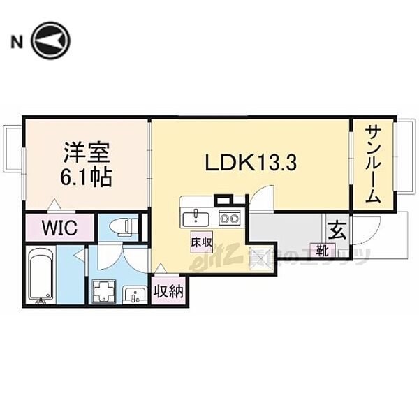 プロムナード　メゾン　Ｋ 103｜奈良県磯城郡田原本町大字松本(賃貸アパート1LDK・1階・50.01㎡)の写真 その2