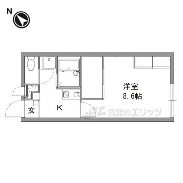 レオパレス寺嶋Ｂ 110｜大阪府枚方市堂山２丁目(賃貸アパート1K・1階・23.18㎡)の写真 その2