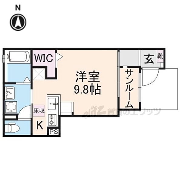 フィオーレ 105｜奈良県北葛城郡王寺町本町２丁目(賃貸アパート1R・1階・29.40㎡)の写真 その2