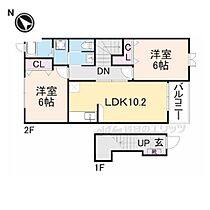 サンセールIII 202 ｜ 奈良県吉野郡大淀町大字下渕（賃貸アパート2LDK・2階・57.02㎡） その2