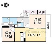 奈良県橿原市地黄町（賃貸アパート2LDK・1階・52.54㎡） その2