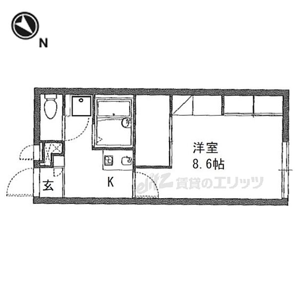 レオパレス山忠 207｜大阪府枚方市東中振２丁目(賃貸アパート1K・2階・23.18㎡)の写真 その2