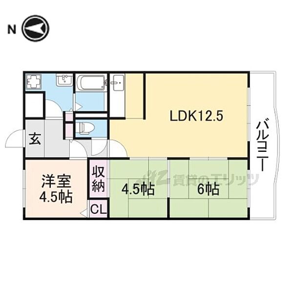 サンプラザ神楽 406｜奈良県大和高田市神楽３丁目(賃貸マンション3LDK・4階・63.91㎡)の写真 その2