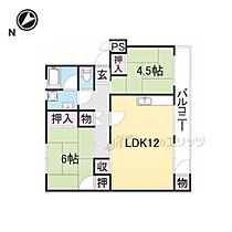 関屋あしびハイツ4号棟  ｜ 奈良県香芝市上中（賃貸マンション2LDK・4階・56.33㎡） その2