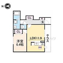 イースト・ヴィラIII 101 ｜ 奈良県大和高田市甘田町（賃貸アパート1LDK・1階・45.12㎡） その2