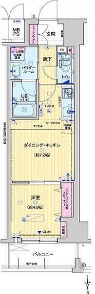 レオンコンフォート本町東ll ｜大阪府大阪市中央区常盤町2丁目(賃貸マンション1DK・7階・31.50㎡)の写真 その2