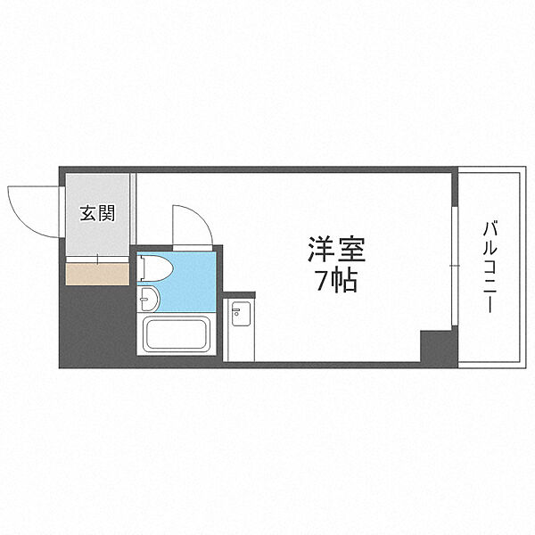 ライオンズマンション日本橋 ｜大阪府大阪市中央区高津2丁目(賃貸マンション1R・3階・18.30㎡)の写真 その2