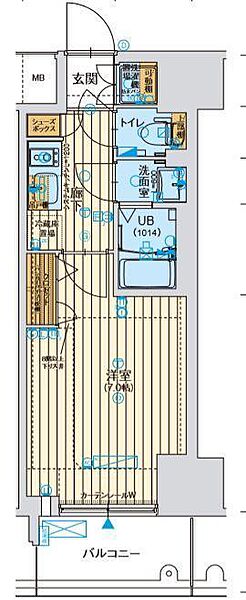 ファーストステージ江戸堀パークサイド ｜大阪府大阪市西区江戸堀2丁目(賃貸マンション1K・14階・23.45㎡)の写真 その2