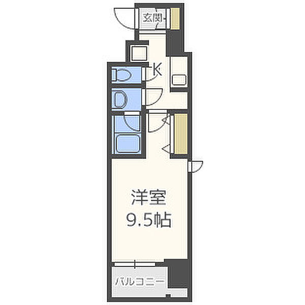 コンフォリア心斎橋EAST ｜大阪府大阪市中央区博労町2丁目(賃貸マンション1K・13階・30.38㎡)の写真 その2