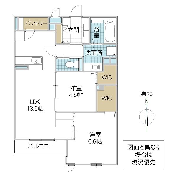 Lien KAISEI 206号室｜茨城県取手市ゆめみ野(賃貸アパート2LDK・2階・61.88㎡)の写真 その1