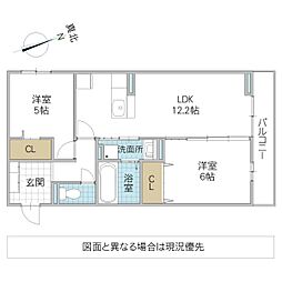 間取図画像 2LDK