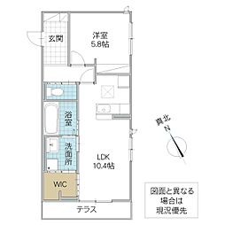 D’s LIEN E E号地 1階1LDKの間取り