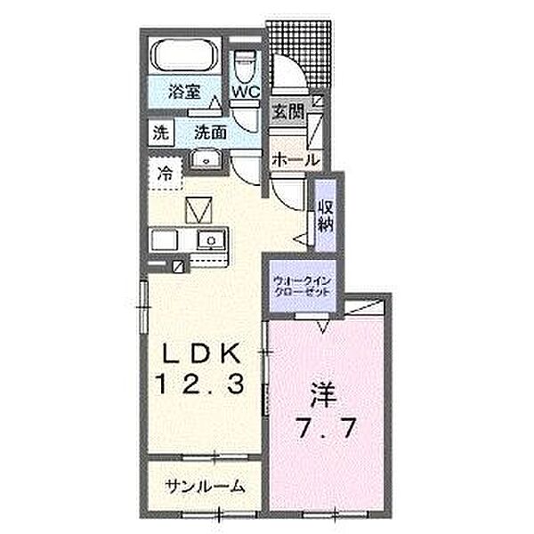 フラン メゾン ソレイユ 104号室｜茨城県龍ケ崎市若柴町(賃貸アパート1LDK・1階・50.14㎡)の写真 その2