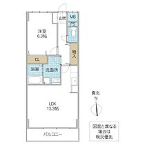 パークサイドレジデンス 602号室 ｜ 茨城県つくば市学園南（賃貸マンション1LDK・6階・50.12㎡） その2