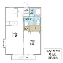 フォレスト・スクエア 1LDKの間取図画像