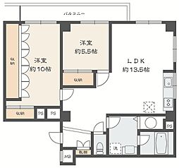 間取図画像 2LDK