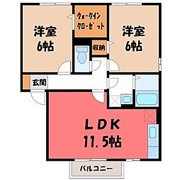 クレストコート B 2階/-