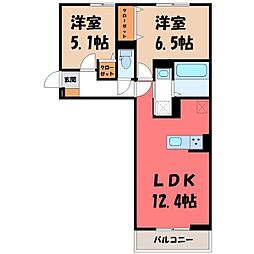 D-Gran矢中町 2階/-