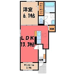 東武伊勢崎線 剛志駅 4km