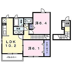 サンヒルズ B 2階