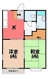 エコーハイツ 2階/-