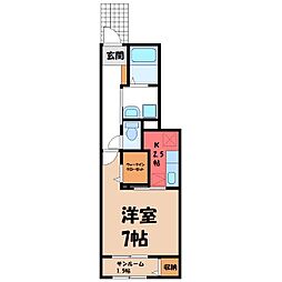 ルミネージュ 1Kの間取図画像