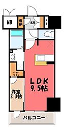 グラン・ルポ高崎 1LDKの間取図画像