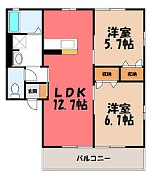 ヴェルデ阿左美II棟 2階/-