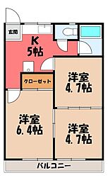 リブレス桐生堤町 B 2階