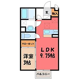 アイリス 1LDKの間取図画像