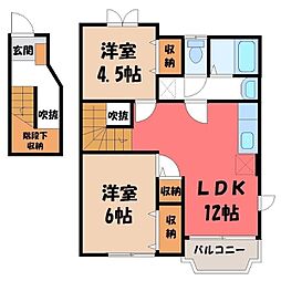 ローズヒルN 2階/-