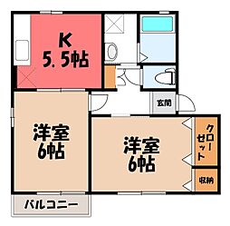 セジュール植原 A 2階