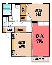 ビュークレスト A 2階