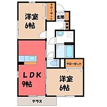 カーサ パッソ  ｜ 群馬県伊勢崎市除ケ町（賃貸アパート2LDK・1階・51.15㎡） その2