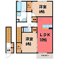 群馬県伊勢崎市今泉町1丁目（賃貸アパート2LDK・2階・63.34㎡） その2