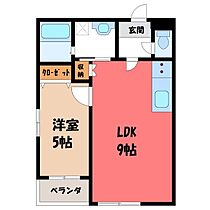 群馬県伊勢崎市宮子町（賃貸アパート1LDK・1階・33.42㎡） その2